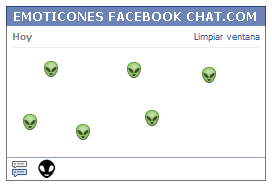 Como poner una Carita alien en Facebook