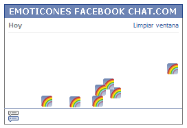 Como poner una Carita arcoiris en Facebook