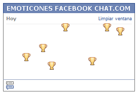 Como poner una Carita copa de trofeo en Facebook