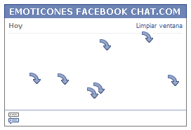 Como poner una Carita flecha curvada hacia abajo en Facebook