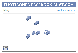 Como poner una Carita flecha diagonal hacia arriba a la derecha en Facebook