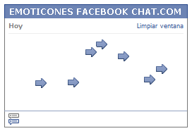 Como poner una Carita flecha hacia a la derecha en Facebook