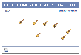 Como poner una Carita guitarra en Facebook