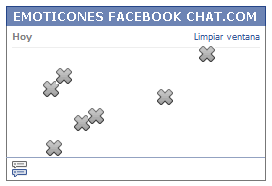 Como poner una Carita letra equis gris en Facebook