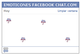 Como poner una Carita paraguas en Facebook