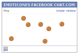 Como poner una Carita pelota de basquetaball en Facebook