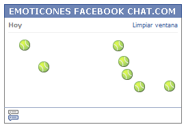 Como poner una Carita pelota de tennis en Facebook