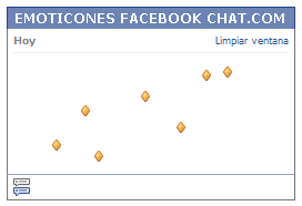 Como poner una Carita rombo pequeno dorado en Facebook