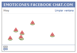 Como poner una Carita sandia en Facebook