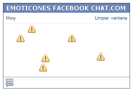 Como poner una Carita signo alerta en Facebook