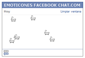 Como poner una Carita tina de bano en Facebook