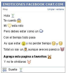 Conversacion con Emoticon alcohol para Facebook