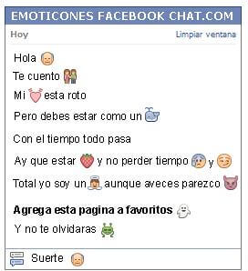 Conversacion con Emoticon anciano para Facebook