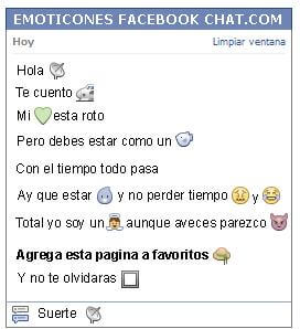 Conversacion con Emoticon antena satelital para Facebook