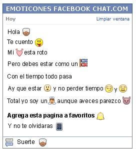 Conversacion con Emoticon arabe para Facebook