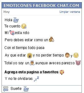 Conversacion con Emoticon ballena para Facebook