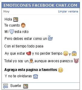 Conversacion con Emoticon bandeja de comida para Facebook