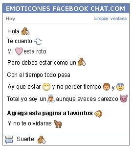 Conversacion con Emoticon burro para Facebook