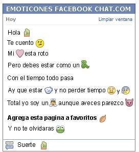 Conversacion con Emoticon cactus chico para Facebook