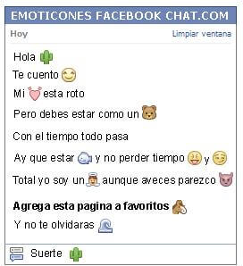 Conversacion con Emoticon cactus para Facebook