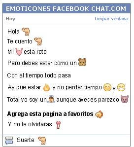 Conversacion con Emoticon camello para Facebook