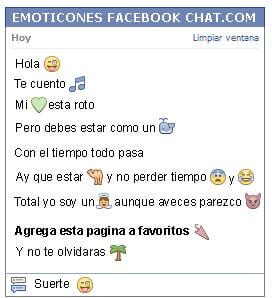 Conversacion con Emoticon cara de loco para Facebook