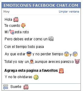 Conversacion con Emoticon carro de bomberos para Facebook