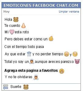 Conversacion con Emoticon castor para Facebook