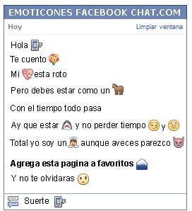 Conversacion con Emoticon celular apagado para Facebook