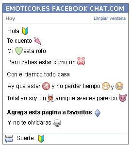 Conversacion con Emoticon conductor principiante para Facebook