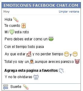 Conversacion con Emoticon dango para Facebook