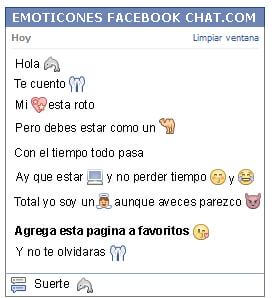 Conversacion con Emoticon delfin para Facebook