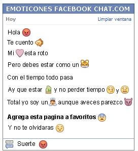 Conversacion con Emoticon furioso para Facebook