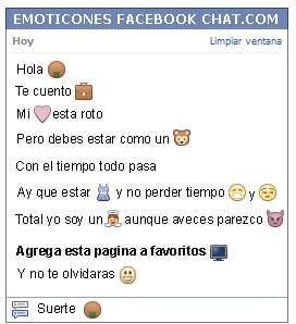 Conversacion con Emoticon galleta de arroz para Facebook