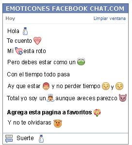 Conversacion con Emoticon hombre de nieve para Facebook