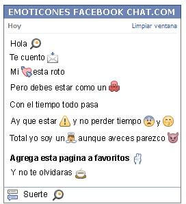 Conversacion con Emoticon huevo frito para Facebook