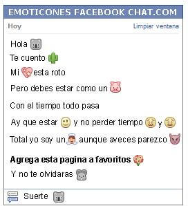 Conversacion con Emoticon koala para Facebook