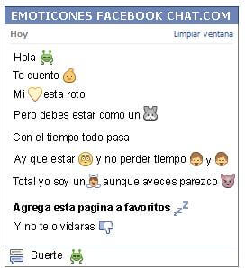 Conversacion con Emoticon marciano para Facebook