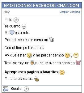 Conversacion con Emoticon musica cd para Facebook