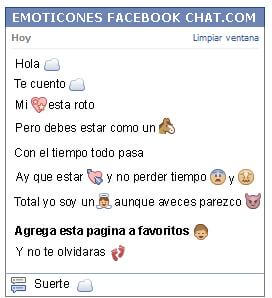 COMO PONER UN EMOTICON NUBE EN FACEBOOK