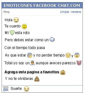 COMO PONER UN EMOTICON OJOS CERRADOS EN FACEBOOK