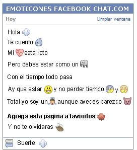 Conversacion con Emoticon pedo para Facebook