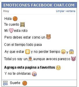 Conversacion con Emoticon pelota de basquetaball para Facebook