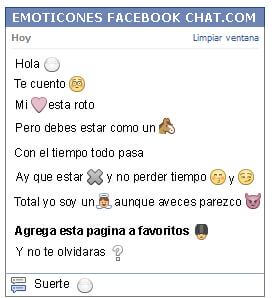 Conversacion con Emoticon plato de arroz para Facebook