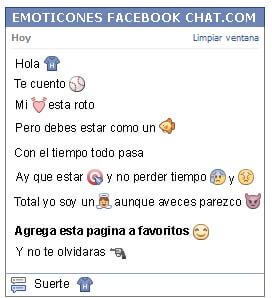 Conversacion con Emoticon polera para Facebook