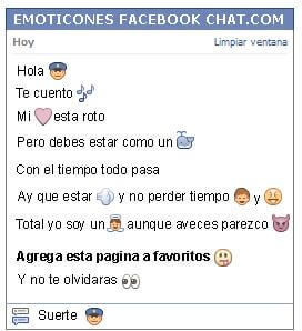 Conversacion con Emoticon policia para Facebook