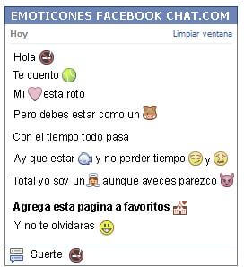 Conversacion con Emoticon prohibido fumar para Facebook