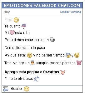 Conversacion con Emoticon rabia para Facebook