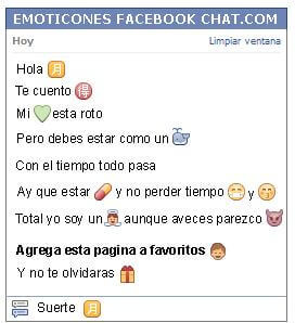 Conversacion con Emoticon simbolo chino luna para Facebook