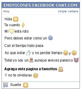 Conversacion con Emoticon simbolo chino mono para Facebook